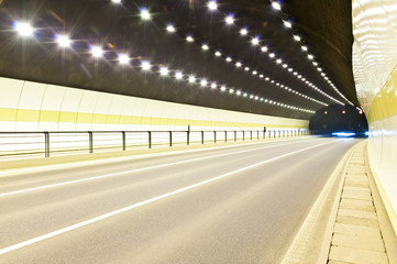Fototapeta na wymiar urban highway road tunnel