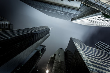 modern business center in hongkong