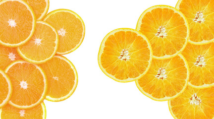 Healthy food, background. Orange