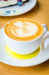 Latte coffee
