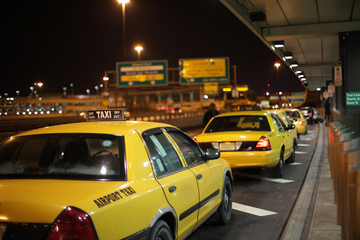Airport Taxi Lineup