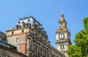 Fototapeta na wymiar Clock tower of Melbourne Australia