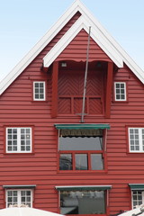 Wooden house, Stavanger, Rogaland County, Norway.