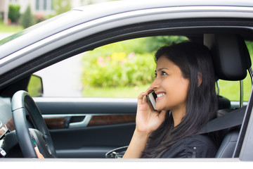 On phone, good news while driving