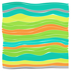 Colorful striped wave background