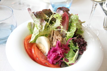 Salad with tuna fish