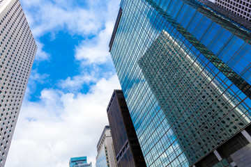 Fototapeta premium modern business center in hongkong