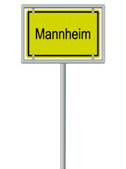 Mannheim - Ortsschild
