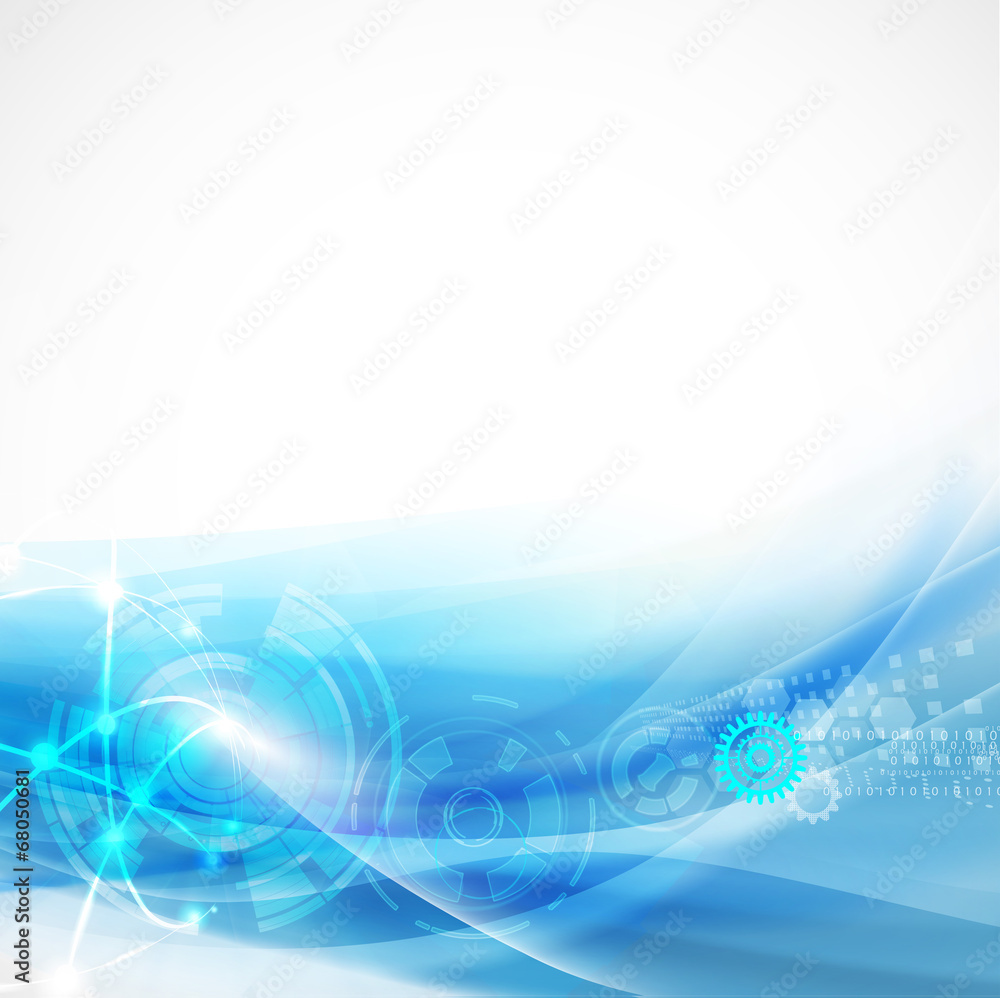 Poster abstract smooth flow background for technology or science