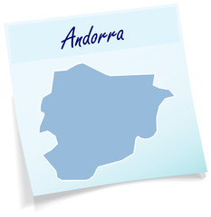 Andorra als Notizzettel