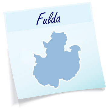 Fulda als Notizzettel