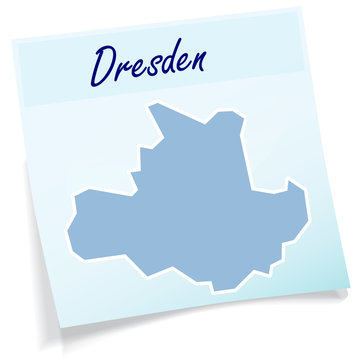 Dresden als Notizzettel