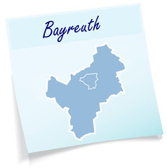 Obraz premium Bayreuth als Notizzettel