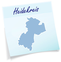 Heidekreis als Notizzettel