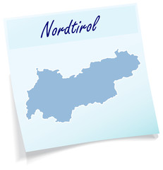 Obraz premium Tirol als Notizzettel