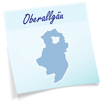 Oberallgaeu als Notizzettel