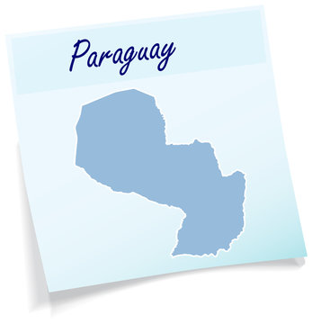 Paraguay als Notizzettel