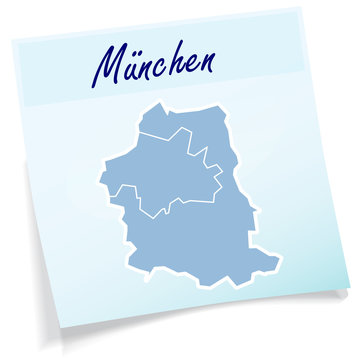 Muenchen als Notizzettel