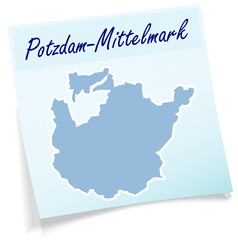 Potsdam-Mittelmark als Notizzettel