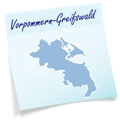 Vorpommern-Greifswald als Notizzettel