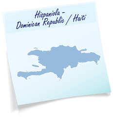 Hispaniola als Notizzettel