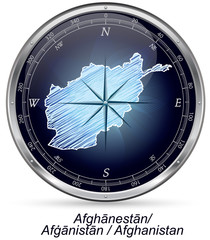 Afghanistan mit Grenzen
