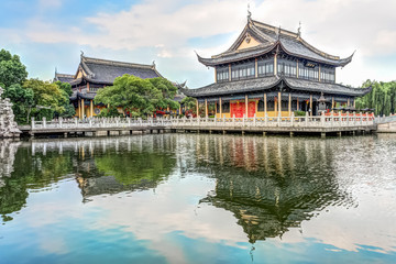 Naklejka premium Zhigui Pavilion in Quanfu Temple