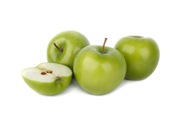 Green apple isolated on white background