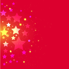 Background with gold stars