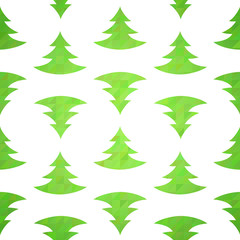 Stylized christmas tree decorative seamless pattern