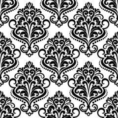 Damask seamless floral pattern