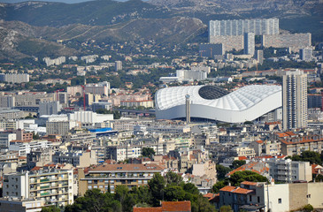 Marseille - Vue du nouveau Stade Velodrome