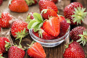 Fresh made Strawberry Pieces