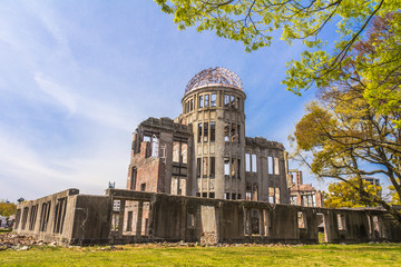 Atomic bomb ruins in Hiroshima Japan