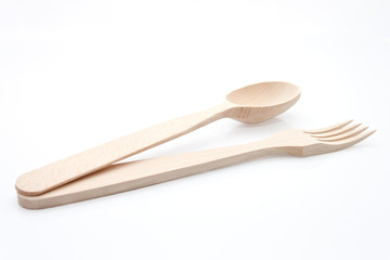 Wooden  Spoon and Fork