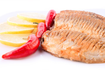 Fried Silver Carp with Lemon and Pepper