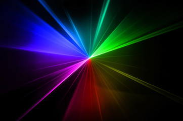 multicolor rainbow laser - obrazy, fototapety, plakaty