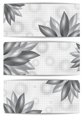 Floral banners collection