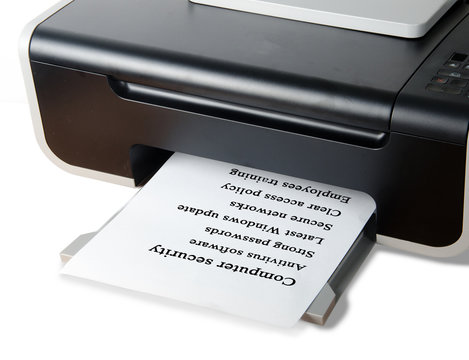 Printing list of computer sequrity tips