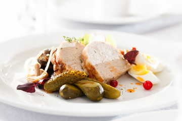 meat with vegetables