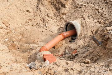 Bauarbeiten am Abwassernetz