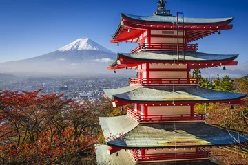 Poster Mount Fuji in de herfst © SeanPavonePhoto