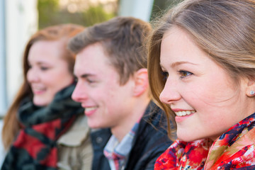 lachende gesichter