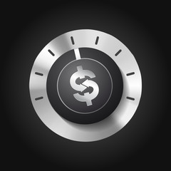 Knob - business concept