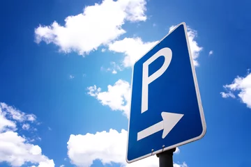 Deurstickers parking sign (4) © 1stphoto