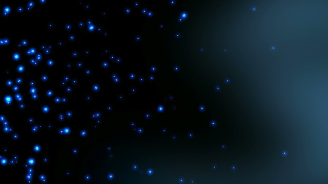 blue glow particles