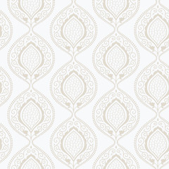 Luxury ornamental floral wallpaper - 68073252