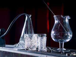 Bartender tools at the club