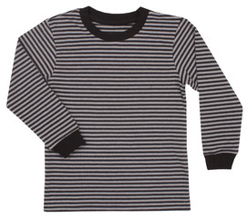 Striped sweater for children isolated on white