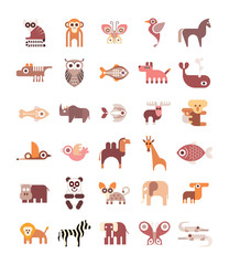 Obraz premium Animal Icons